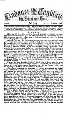 Lindauer Tagblatt für Stadt und Land Freitag 29. November 1867