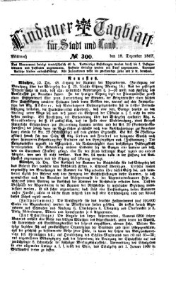 Lindauer Tagblatt für Stadt und Land Mittwoch 18. Dezember 1867