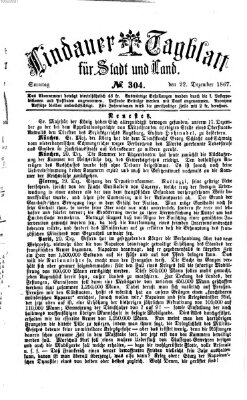 Lindauer Tagblatt für Stadt und Land Sonntag 22. Dezember 1867