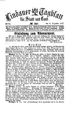 Lindauer Tagblatt für Stadt und Land Freitag 27. Dezember 1867