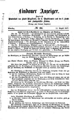 Lindauer Tagblatt für Stadt und Land Dienstag 13. August 1867