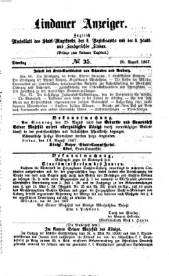 Lindauer Tagblatt für Stadt und Land Dienstag 20. August 1867