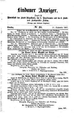 Lindauer Tagblatt für Stadt und Land Dienstag 10. September 1867