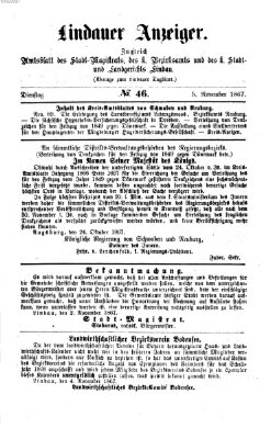 Lindauer Tagblatt für Stadt und Land Dienstag 5. November 1867