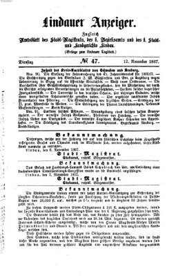 Lindauer Tagblatt für Stadt und Land Dienstag 12. November 1867