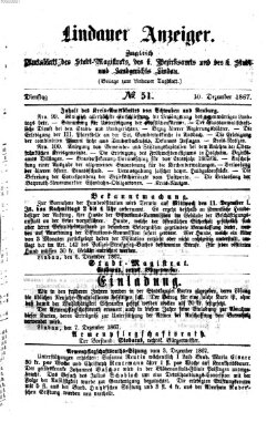 Lindauer Tagblatt für Stadt und Land Dienstag 10. Dezember 1867