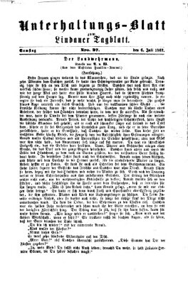 Lindauer Tagblatt für Stadt und Land. Unterhaltungs-Blatt zum Lindauer Tagblatt (Lindauer Tagblatt für Stadt und Land) Samstag 6. Juli 1867