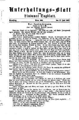 Lindauer Tagblatt für Stadt und Land. Unterhaltungs-Blatt zum Lindauer Tagblatt (Lindauer Tagblatt für Stadt und Land) Samstag 27. Juli 1867