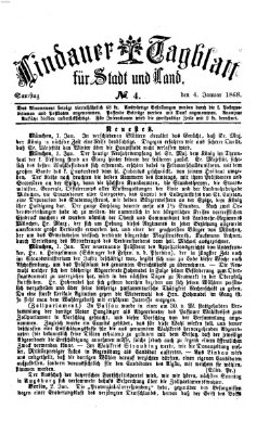 Lindauer Tagblatt für Stadt und Land Samstag 4. Januar 1868