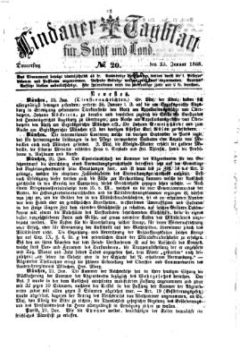 Lindauer Tagblatt für Stadt und Land Donnerstag 23. Januar 1868