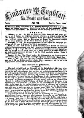 Lindauer Tagblatt für Stadt und Land Freitag 24. Januar 1868