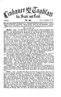 Lindauer Tagblatt für Stadt und Land Dienstag 4. Februar 1868