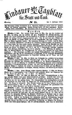 Lindauer Tagblatt für Stadt und Land Sonntag 9. Februar 1868