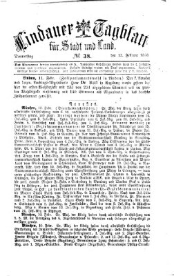 Lindauer Tagblatt für Stadt und Land Donnerstag 13. Februar 1868