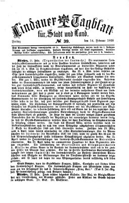 Lindauer Tagblatt für Stadt und Land Freitag 14. Februar 1868