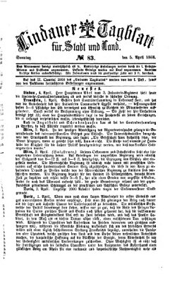 Lindauer Tagblatt für Stadt und Land Sonntag 5. April 1868