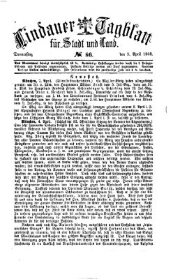 Lindauer Tagblatt für Stadt und Land Donnerstag 9. April 1868