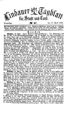 Lindauer Tagblatt für Stadt und Land Donnerstag 23. April 1868