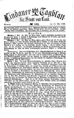 Lindauer Tagblatt für Stadt und Land Sonntag 10. Mai 1868