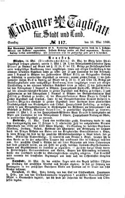 Lindauer Tagblatt für Stadt und Land Samstag 16. Mai 1868