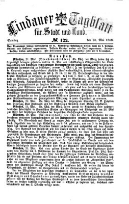 Lindauer Tagblatt für Stadt und Land Samstag 23. Mai 1868