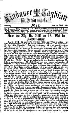 Lindauer Tagblatt für Stadt und Land Sonntag 24. Mai 1868