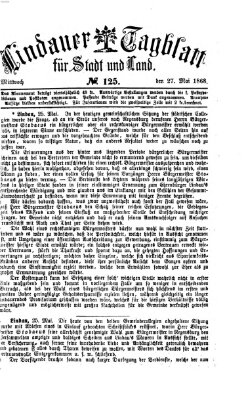 Lindauer Tagblatt für Stadt und Land Mittwoch 27. Mai 1868