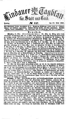 Lindauer Tagblatt für Stadt und Land Freitag 29. Mai 1868