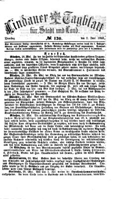 Lindauer Tagblatt für Stadt und Land Dienstag 2. Juni 1868