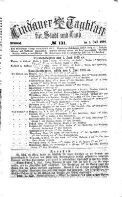 Lindauer Tagblatt für Stadt und Land Mittwoch 3. Juni 1868