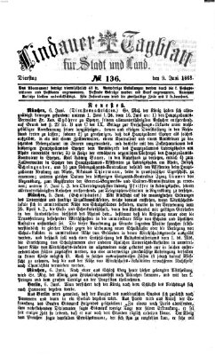 Lindauer Tagblatt für Stadt und Land Dienstag 9. Juni 1868