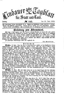 Lindauer Tagblatt für Stadt und Land Freitag 19. Juni 1868