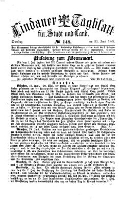 Lindauer Tagblatt für Stadt und Land Dienstag 23. Juni 1868