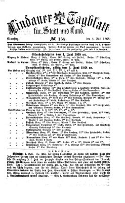 Lindauer Tagblatt für Stadt und Land Samstag 4. Juli 1868