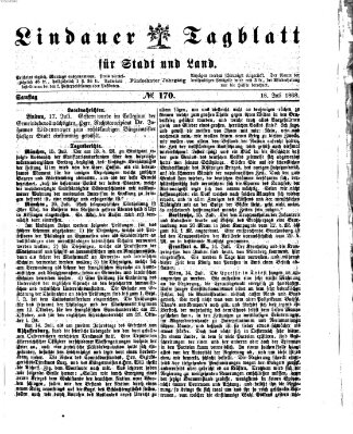 Lindauer Tagblatt für Stadt und Land Samstag 18. Juli 1868