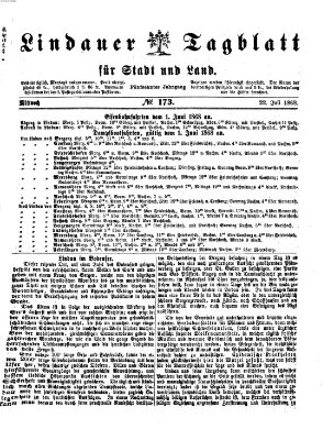 Lindauer Tagblatt für Stadt und Land Mittwoch 22. Juli 1868