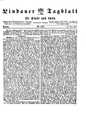 Lindauer Tagblatt für Stadt und Land Freitag 24. Juli 1868