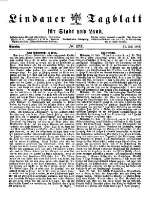 Lindauer Tagblatt für Stadt und Land Sonntag 26. Juli 1868