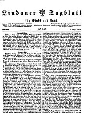 Lindauer Tagblatt für Stadt und Land Mittwoch 5. August 1868