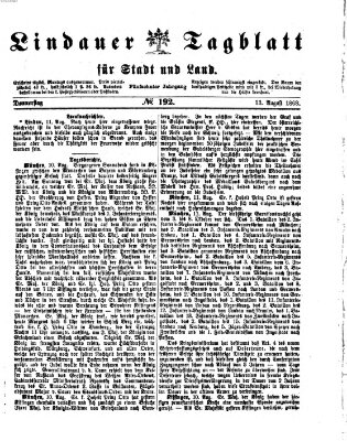 Lindauer Tagblatt für Stadt und Land Donnerstag 13. August 1868