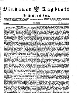 Lindauer Tagblatt für Stadt und Land Samstag 29. August 1868