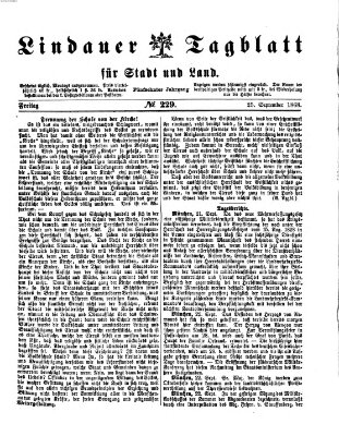 Lindauer Tagblatt für Stadt und Land Freitag 25. September 1868