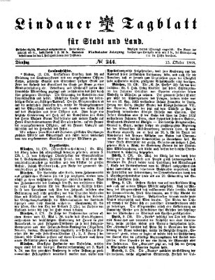 Lindauer Tagblatt für Stadt und Land Dienstag 13. Oktober 1868