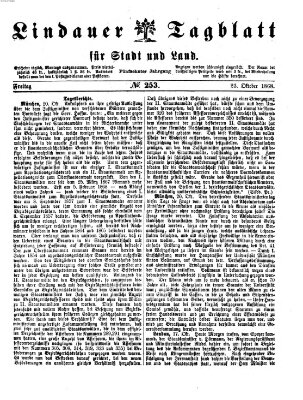 Lindauer Tagblatt für Stadt und Land Freitag 23. Oktober 1868