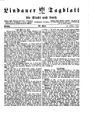 Lindauer Tagblatt für Stadt und Land Samstag 24. Oktober 1868