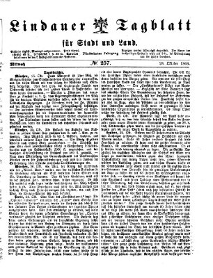 Lindauer Tagblatt für Stadt und Land Mittwoch 28. Oktober 1868