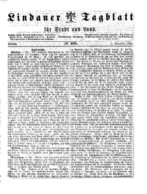 Lindauer Tagblatt für Stadt und Land Freitag 6. November 1868