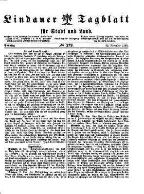 Lindauer Tagblatt für Stadt und Land Sonntag 22. November 1868