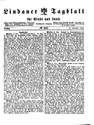 Lindauer Tagblatt für Stadt und Land Dienstag 24. November 1868