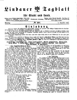 Lindauer Tagblatt für Stadt und Land Sonntag 6. Dezember 1868